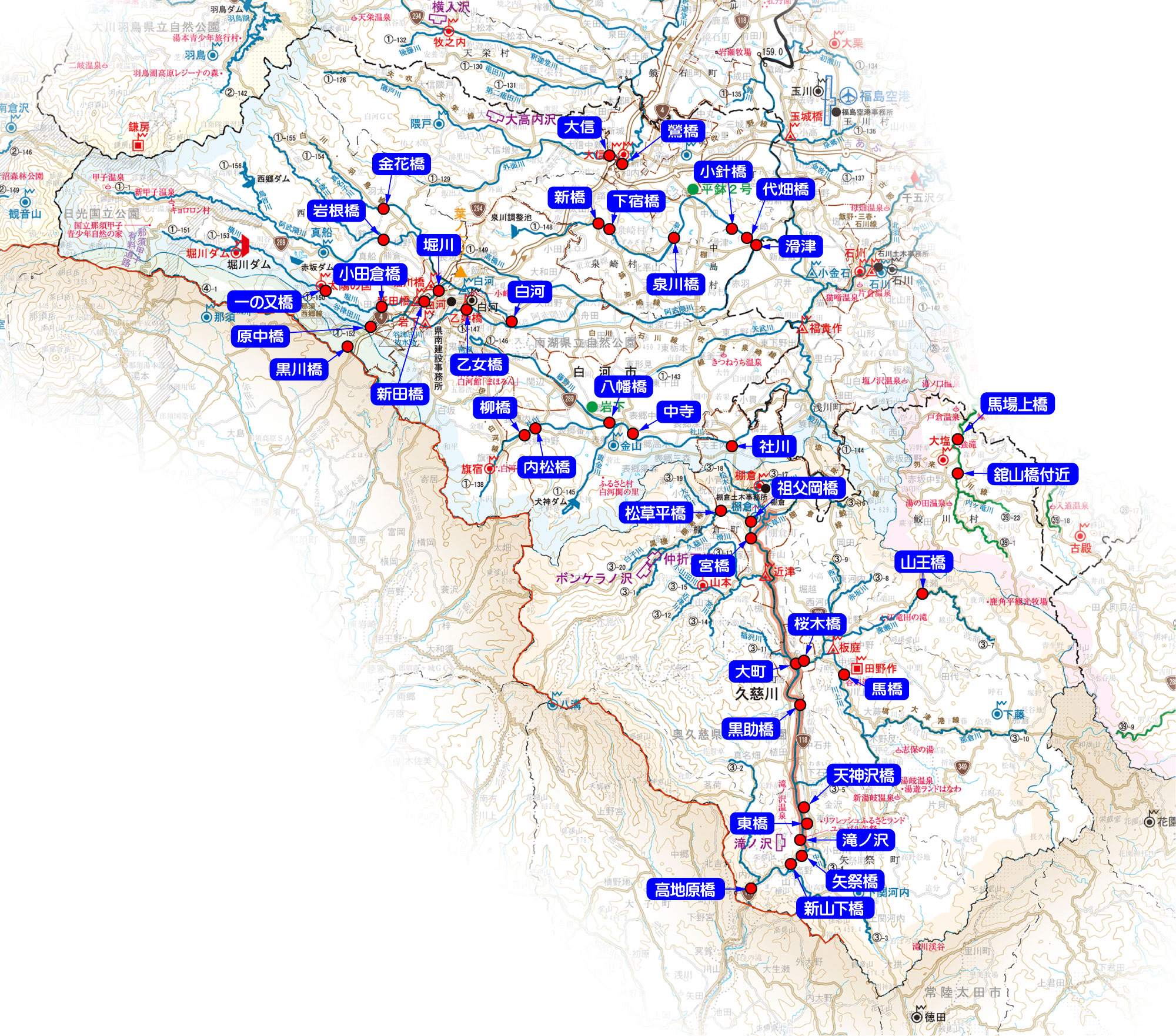 県南地区河川マップ