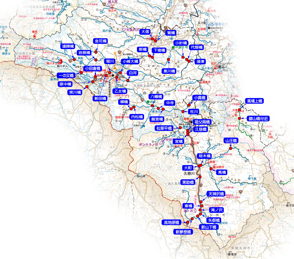県南地区河川マップ