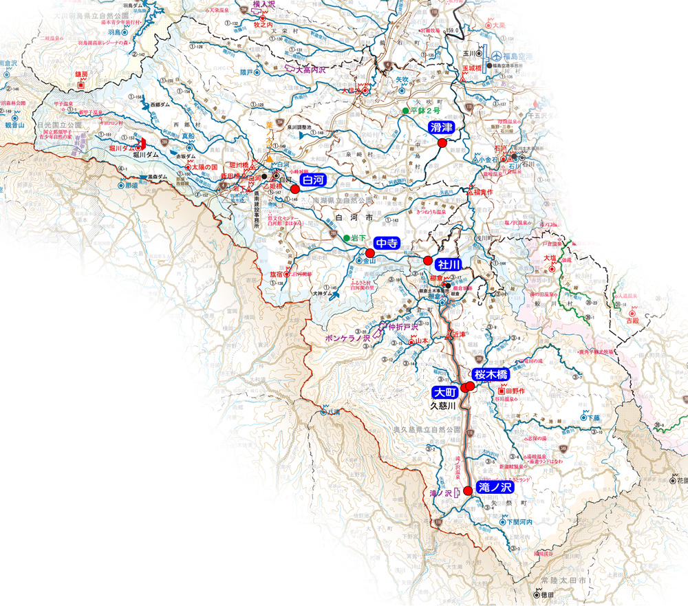 県南地区河川マップ